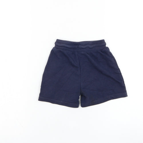 George Boys Blue  Cotton Cropped Trousers Size 18-24 Months  Pullover