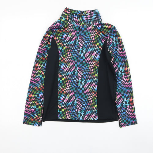 NEXT Girls Black  Polyester Full Zip Sweatshirt Size 11 Years  Zip