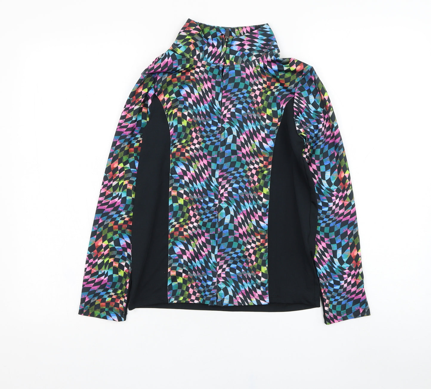 NEXT Girls Black  Polyester Full Zip Sweatshirt Size 11 Years  Zip