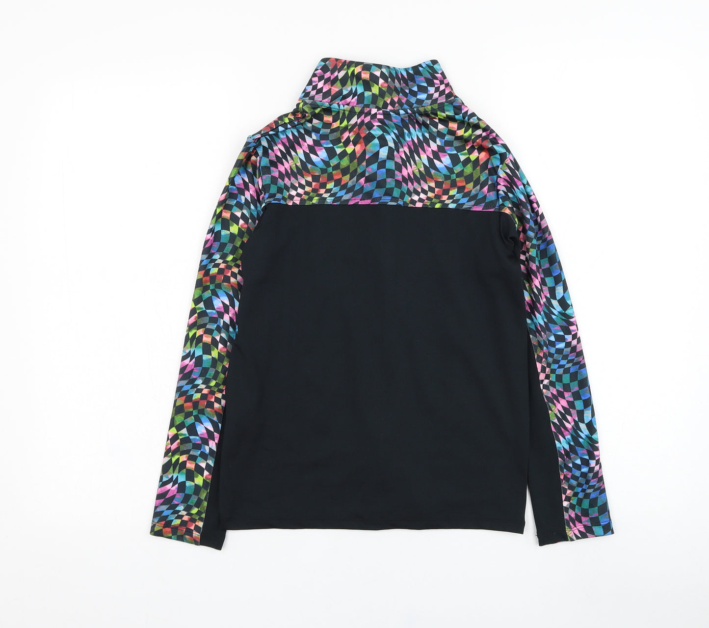 NEXT Girls Black  Polyester Full Zip Sweatshirt Size 11 Years  Zip