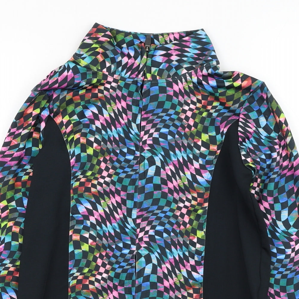 NEXT Girls Black  Polyester Full Zip Sweatshirt Size 11 Years  Zip