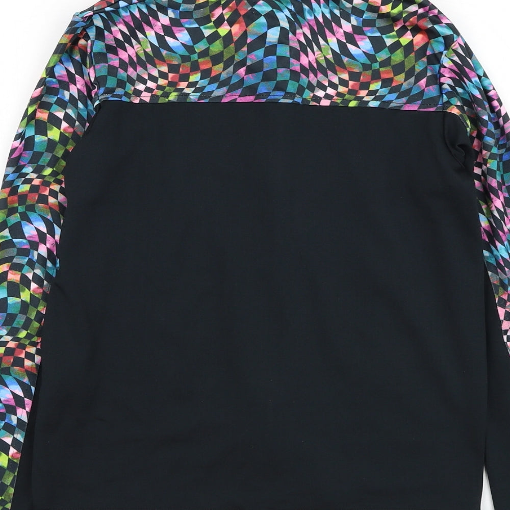 NEXT Girls Black  Polyester Full Zip Sweatshirt Size 11 Years  Zip