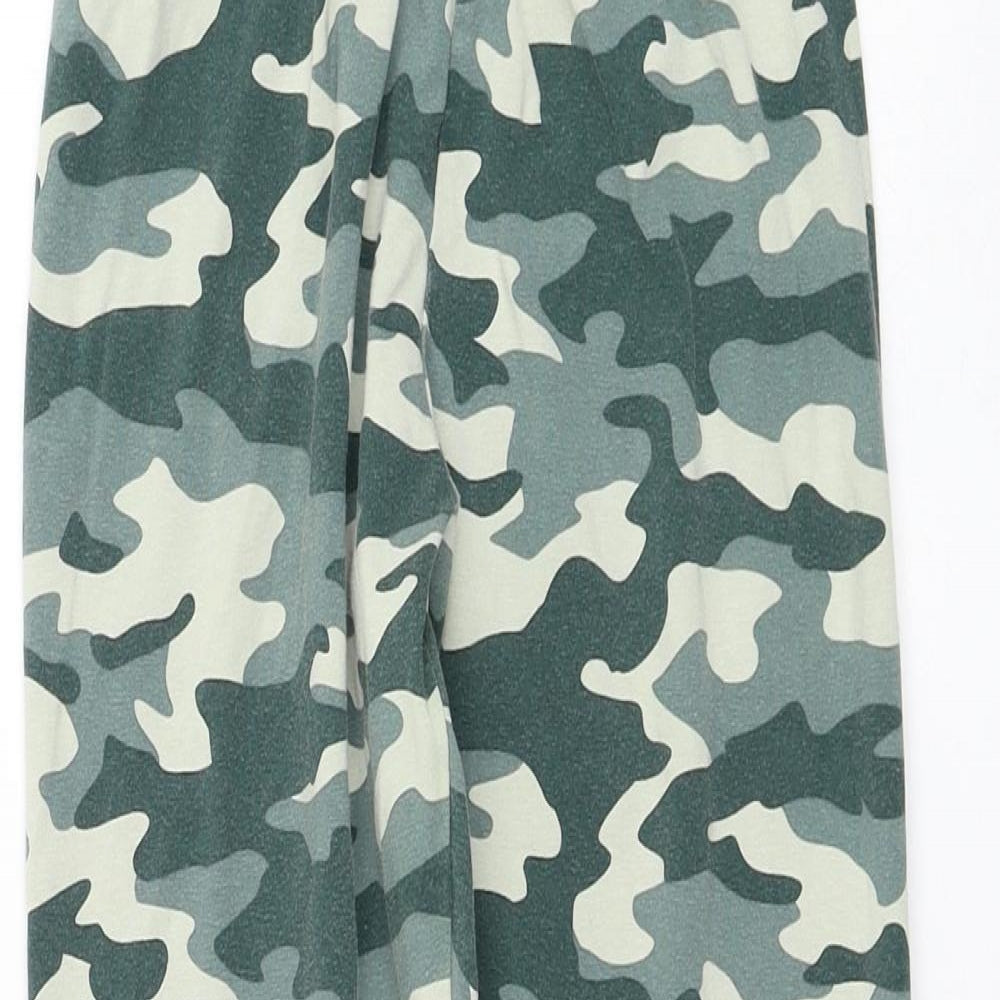 Primark Girls Green Camouflage Cotton Jogger Trousers Size 11-12 Years  Regular Pullover - Leggings