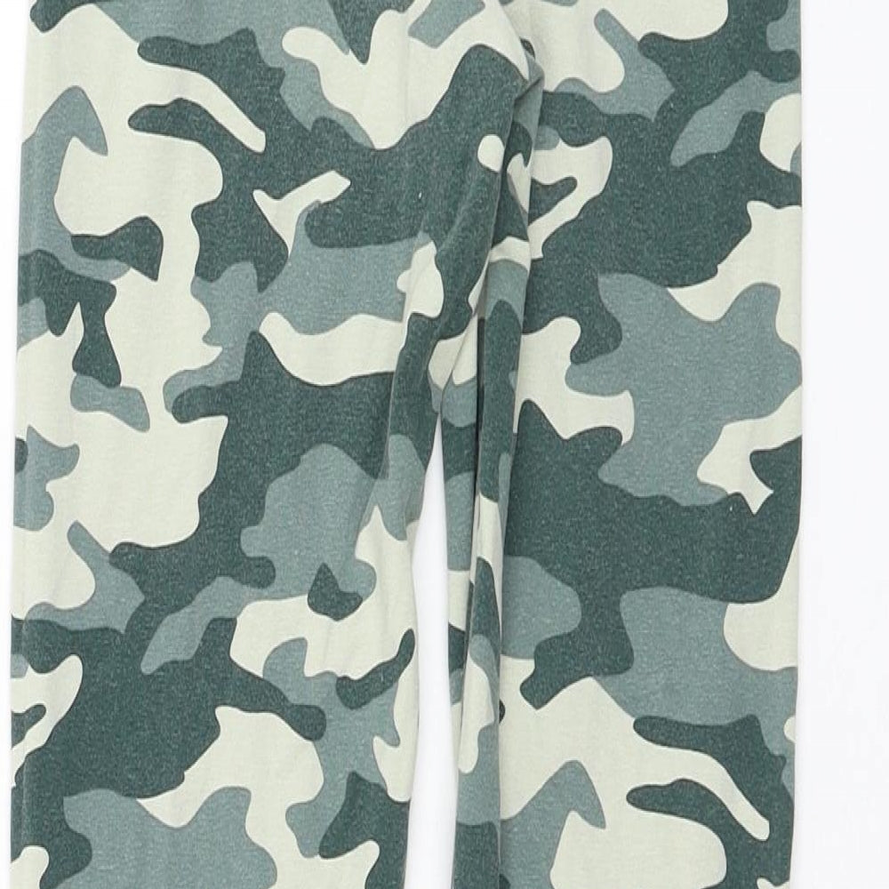 Primark Girls Green Camouflage Cotton Jogger Trousers Size 11-12 Years  Regular Pullover - Leggings