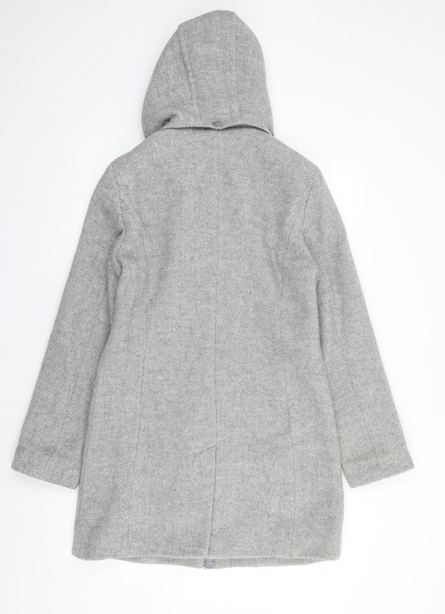 Barbara Lebek Womens Grey   Jacket Coat Size 10  Zip