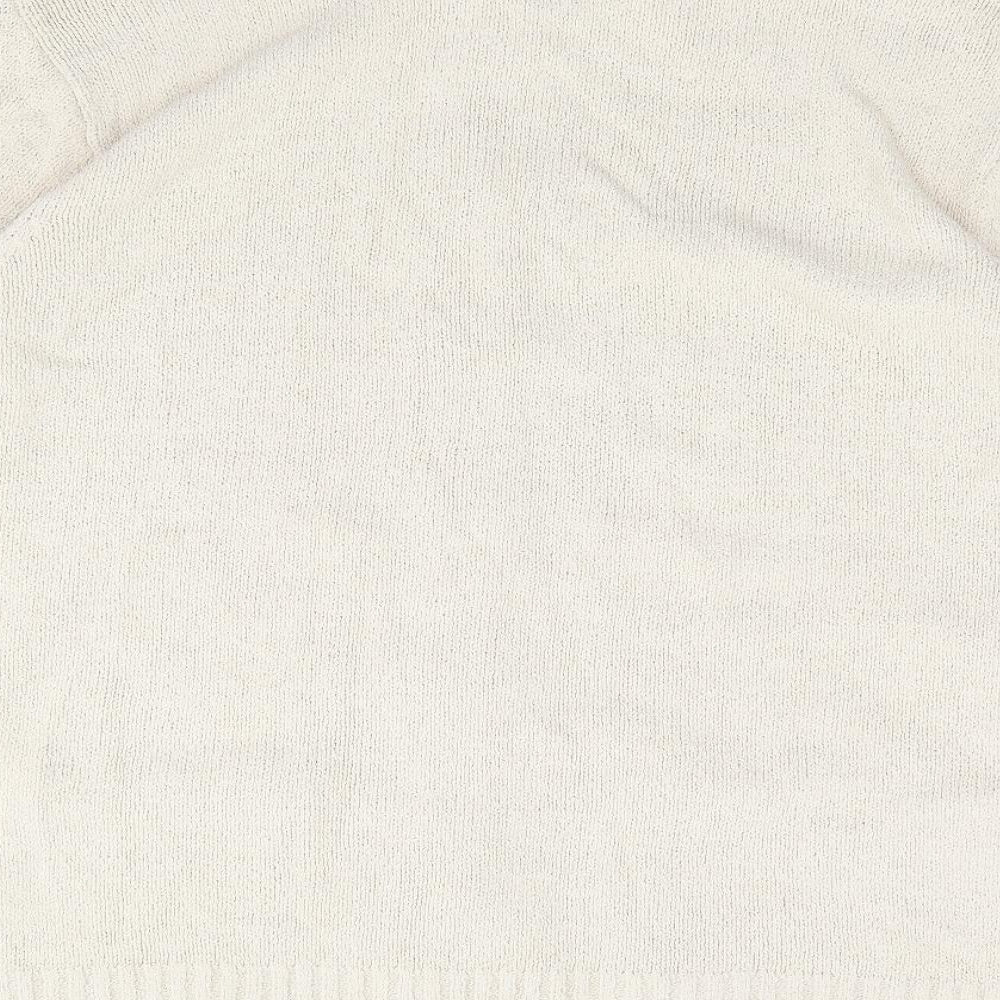 Berkertex Womens Beige Collared  Acrylic Cardigan Jumper Size 22