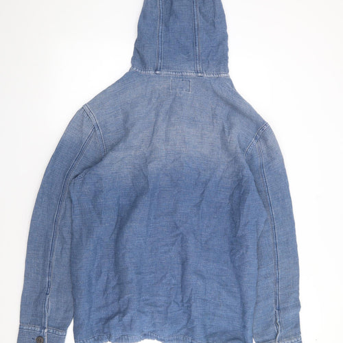 American Eagle Outfitters Mens Blue  Cotton Pullover Hoodie Size L