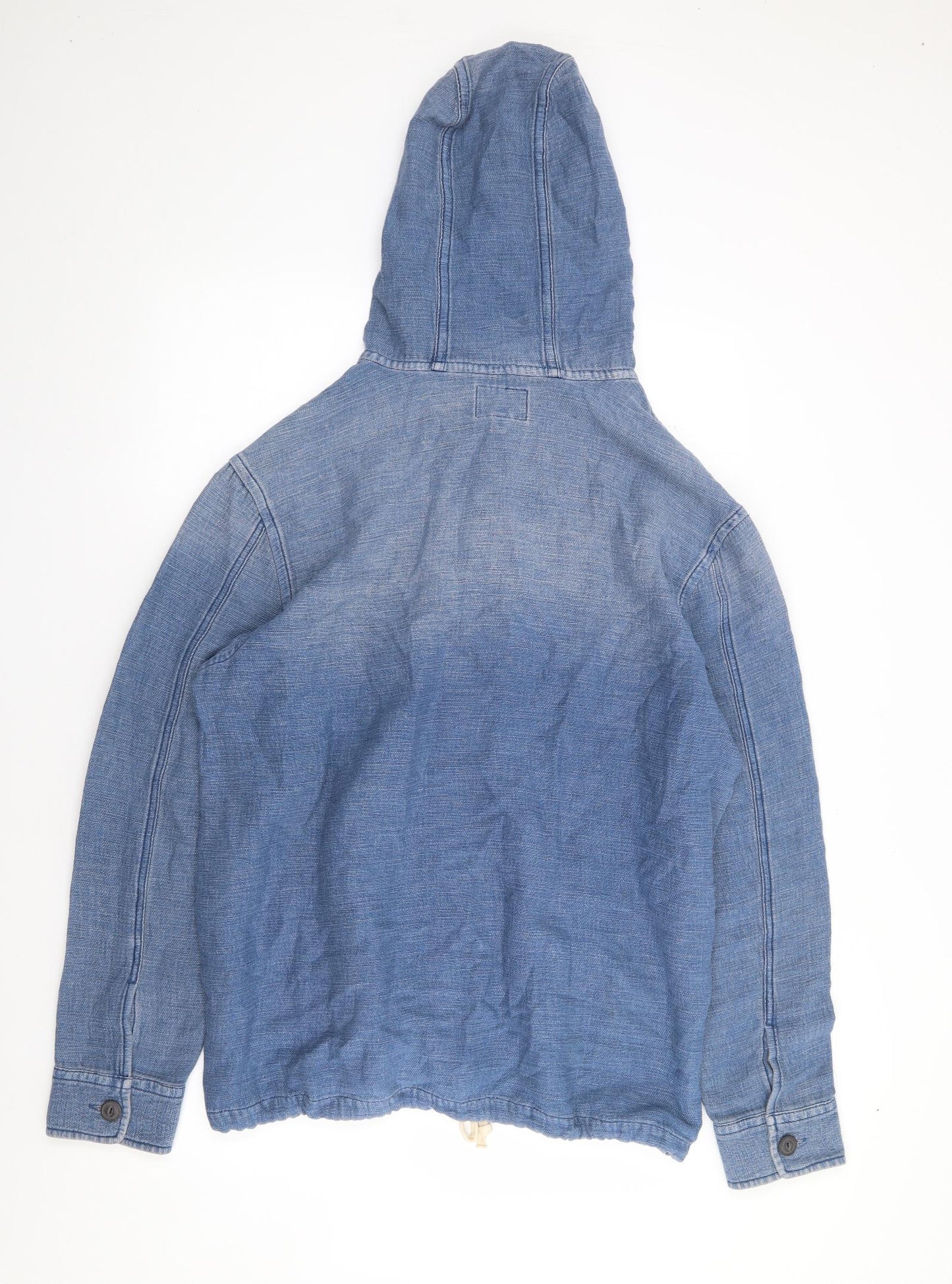 American Eagle Outfitters Mens Blue  Cotton Pullover Hoodie Size L