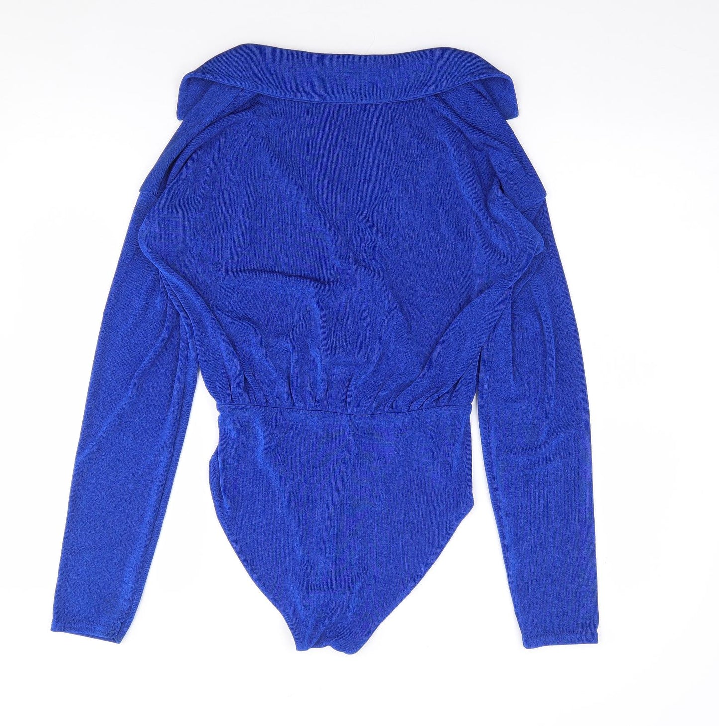 Figa Womens Blue  Polyester Bodysuit One-Piece Size S  Snap