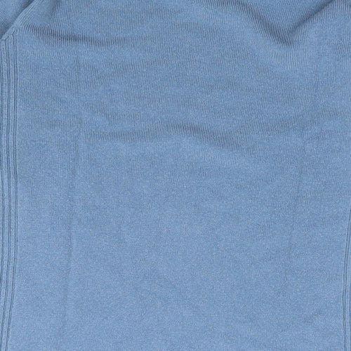 M&Co Boys Blue V-Neck  Acrylic Pullover Jumper Size 8-9 Years  Pullover - School Wear