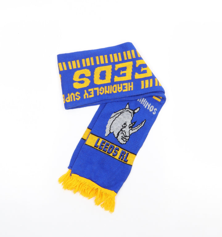 Country Wear Unisex Blue Acrylic Scarf One Size - Leeds Rhinos, Rugby League