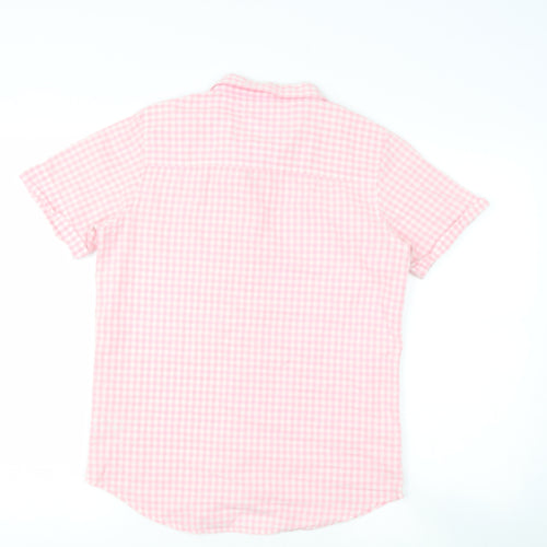 urban boys  Boys Pink Check Camel Basic Button-Up Size 13 Years Collared