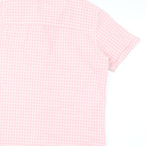 urban boys  Boys Pink Check Camel Basic Button-Up Size 13 Years Collared