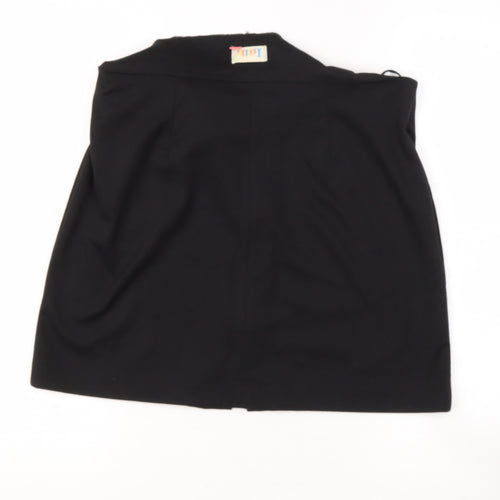 lottie Womens Black  Polyester A-Line Skirt Size 12