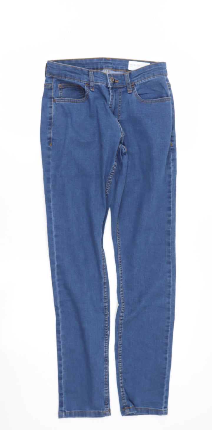 denim & co Womens Blue Cotton Blend Jegging Jeans Size S L30 in Slim