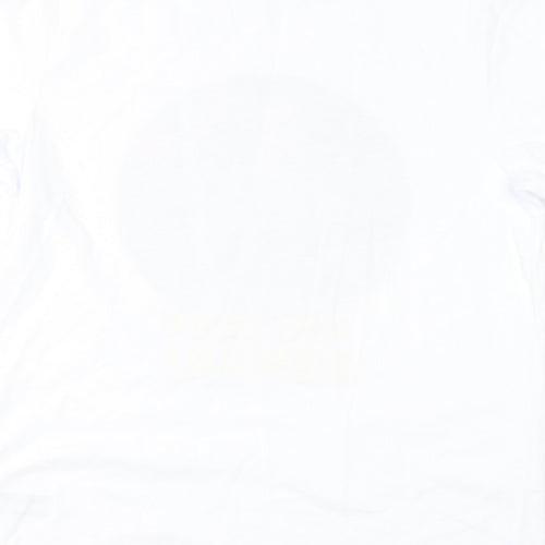 Preworn Boys White  Cotton Basic T-Shirt Size S Round Neck  - star wars