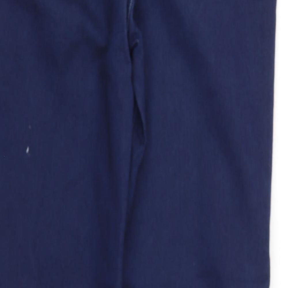Dunnes Stores Womens Blue  Cotton Harem Trousers Size M L27 in Regular