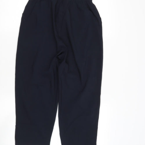 Preworn Womens Blue  Cotton Cropped Trousers Size M L27 in Regular