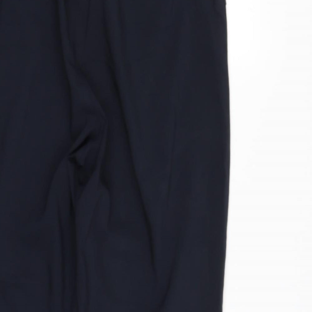 Preworn Womens Blue  Cotton Cropped Trousers Size M L27 in Regular