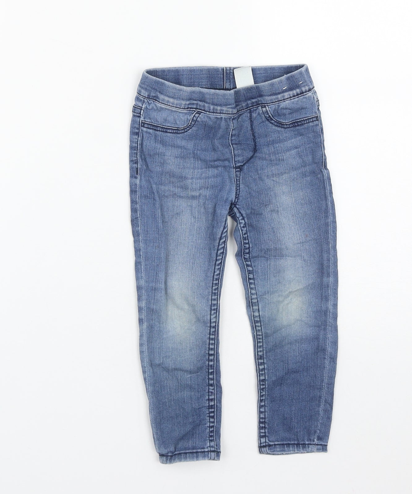 H&M Girls Blue  Cotton Jegging Jeans Size 2 Years  Regular