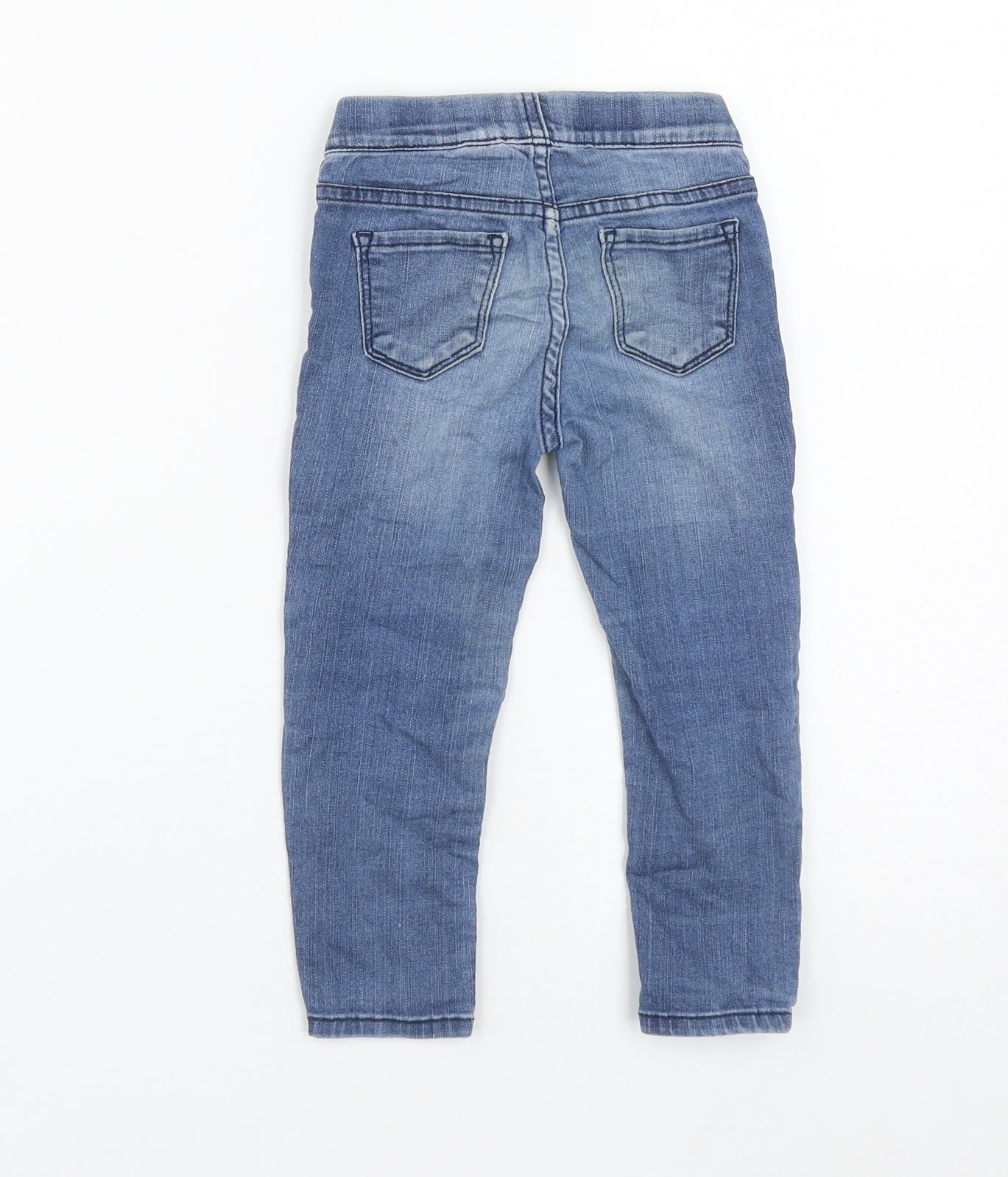 H&M Girls Blue  Cotton Jegging Jeans Size 2 Years  Regular