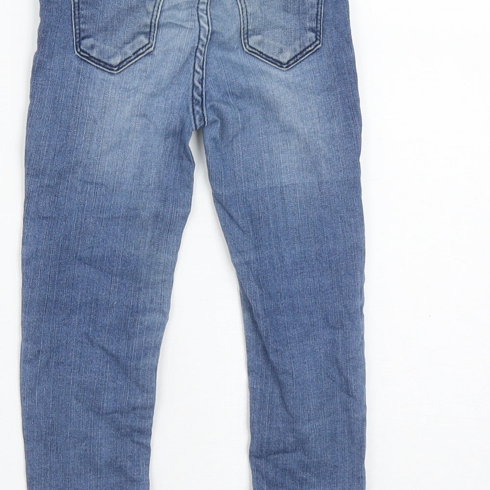 H&M Girls Blue  Cotton Jegging Jeans Size 2 Years  Regular