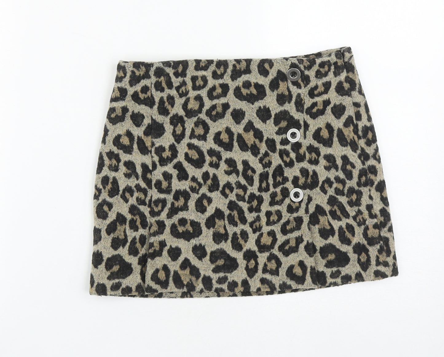 NEXT Girls Multicoloured Animal Print Polyester A-Line Skirt Size 9 Years  Regular Zip