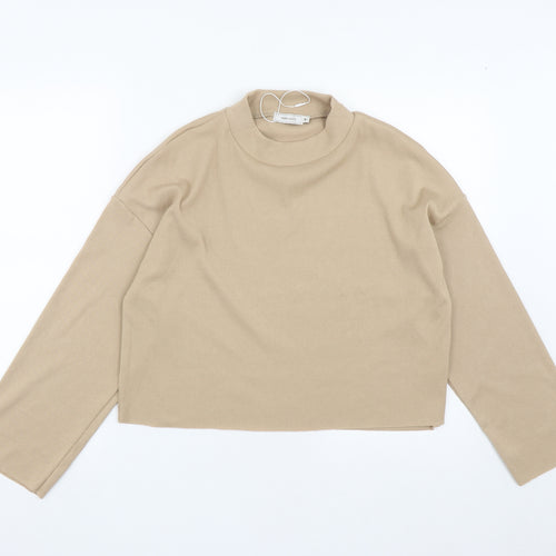 VERA&LUCY Womens Brown Round Neck  Polyester Pullover Jumper Size M