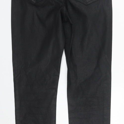 ASOS Womens Black  Cotton Straight Jeans Size 26 in L27 in Regular Zip