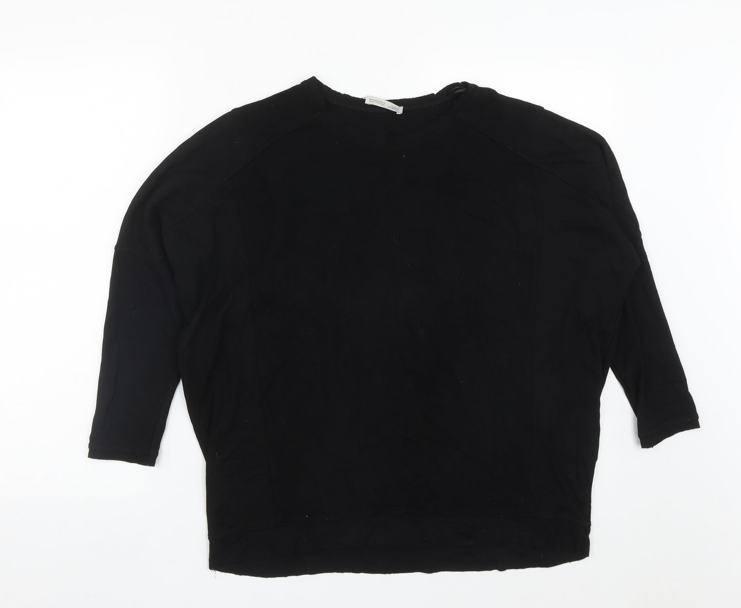 Zara Womens Black Round Neck  Polyester Pullover Jumper Size M