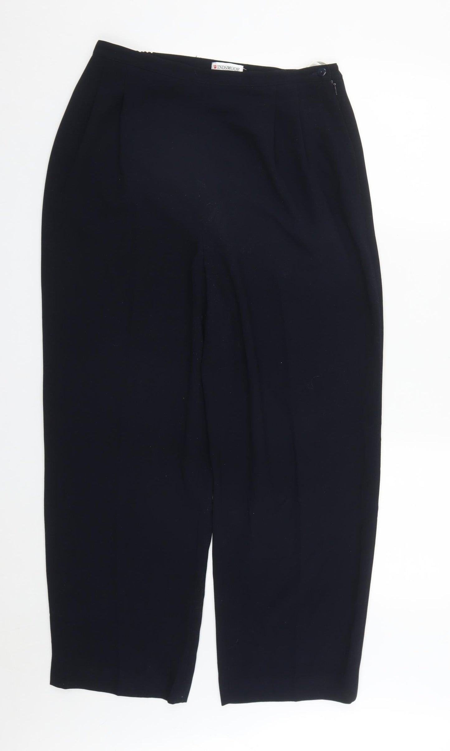 Windsmoor Womens Blue  Polyester Trousers  Size 14 L27 in Regular Zip