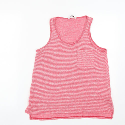 NEXT Womens Pink  Polyester Basic Tank Size 10 Round Neck