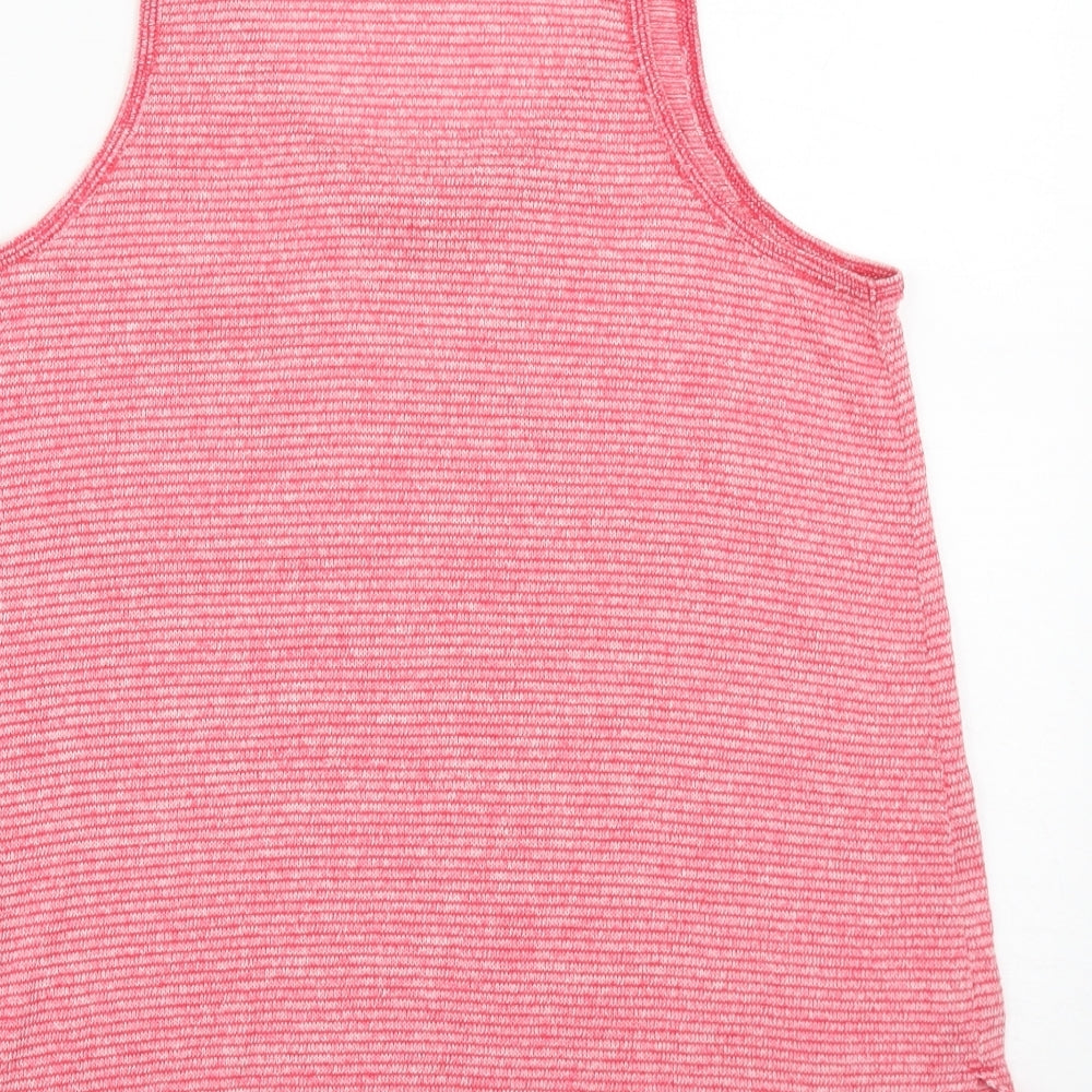 NEXT Womens Pink  Polyester Basic Tank Size 10 Round Neck