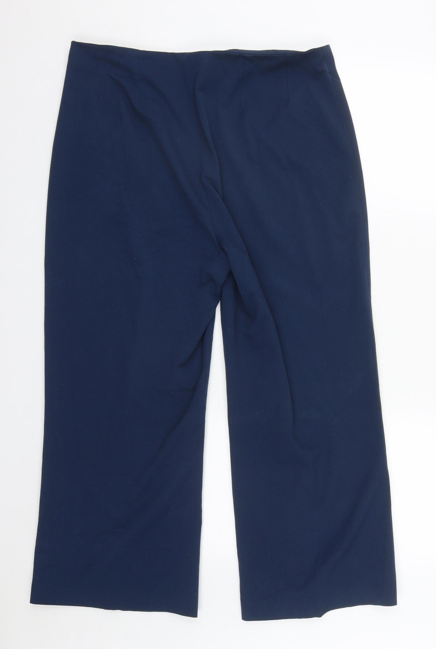 EMERCO Womens Blue  Polyester Trousers  Size 16 L27 in Regular Zip