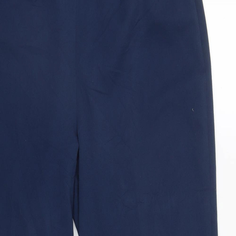 EMERCO Womens Blue  Polyester Trousers  Size 16 L27 in Regular Zip