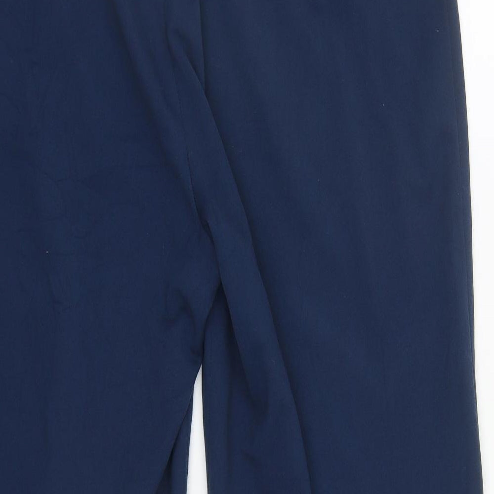 EMERCO Womens Blue  Polyester Trousers  Size 16 L27 in Regular Zip