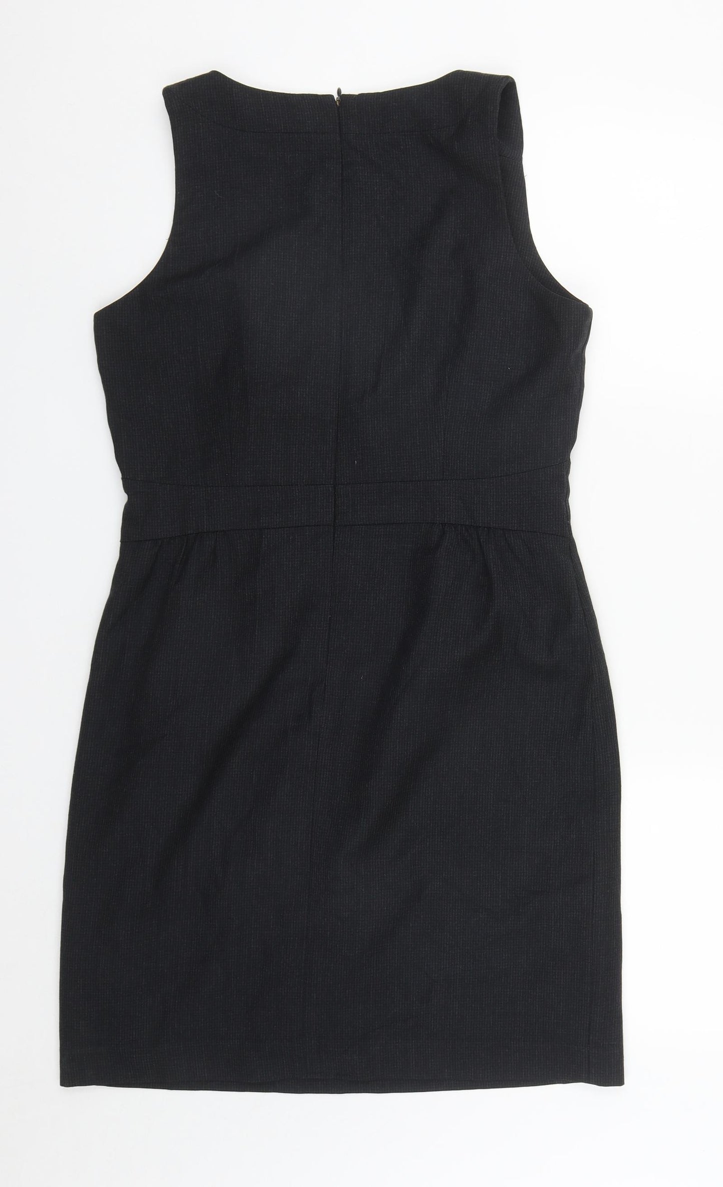 Gap Womens Black  Wool A-Line  Size 12  V-Neck Zip
