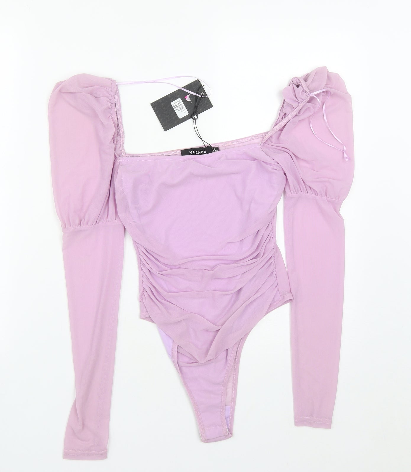 Nanana Womens Purple  Polyester Bodysuit One-Piece Size 8  Snap