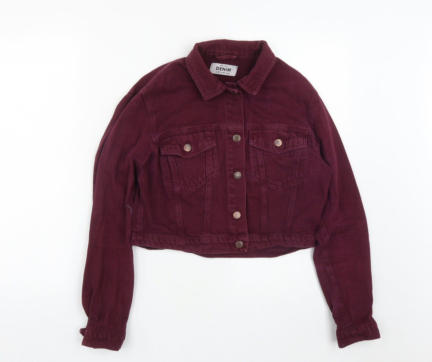 New Look Womens Red   Jacket  Size 10  Button