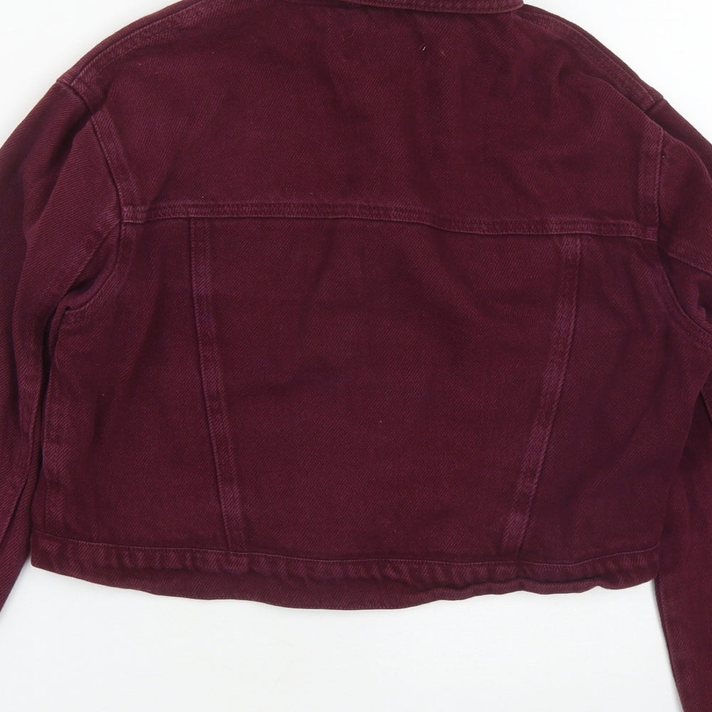 New Look Womens Red   Jacket  Size 10  Button