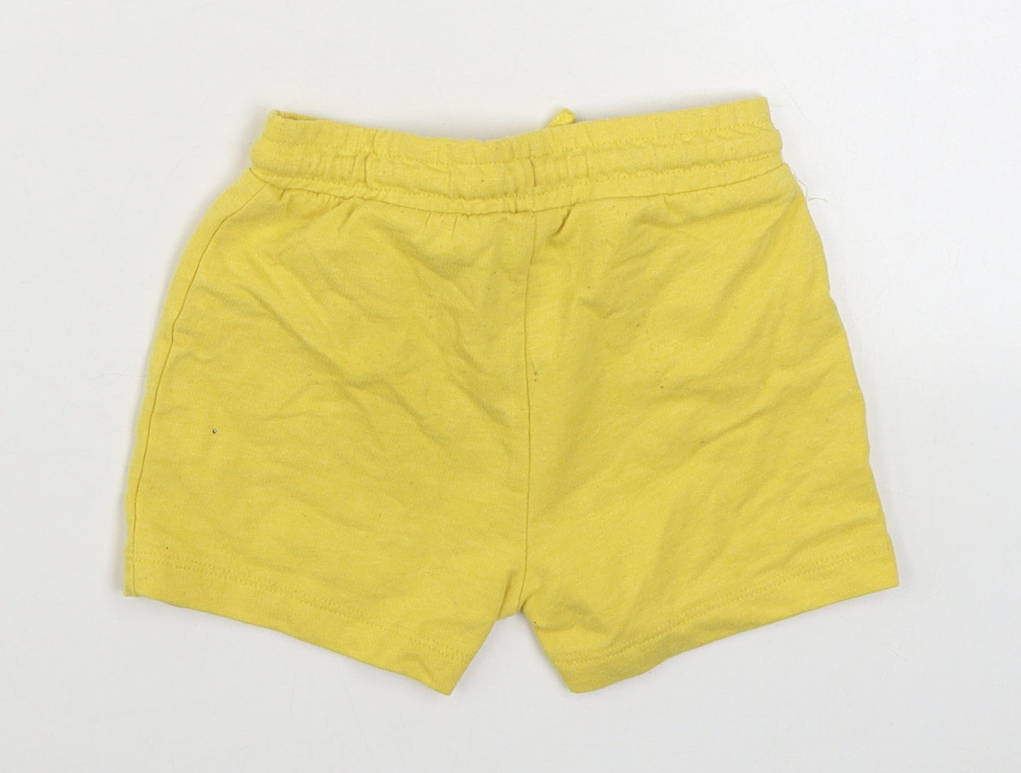 Matalan Boys Yellow  Cotton Jogger Trousers Size 12-18 Months  Tie