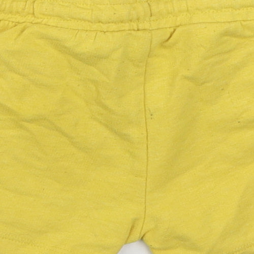 Matalan Boys Yellow  Cotton Jogger Trousers Size 12-18 Months  Tie