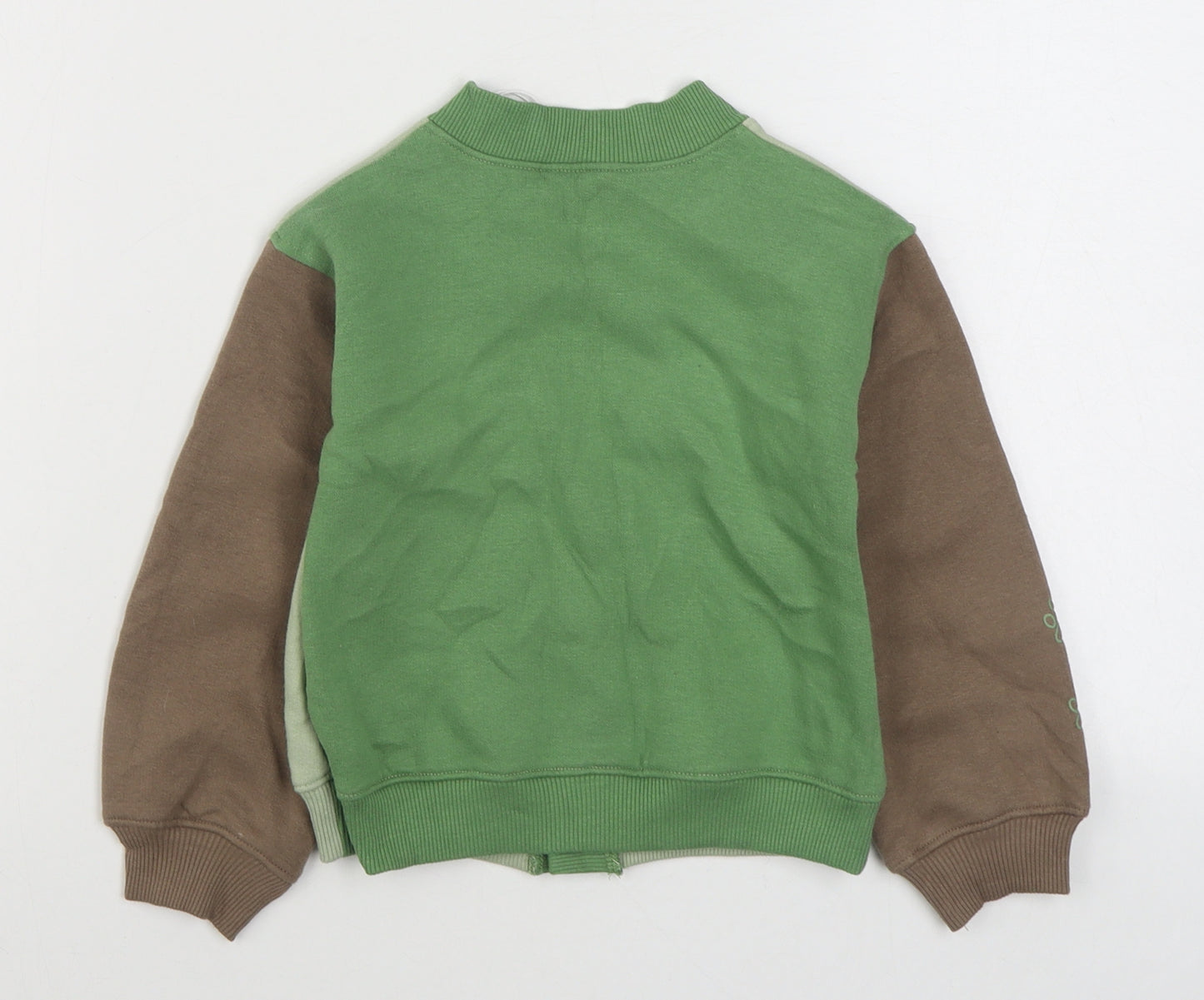 Leigh Tucker Boys Multicoloured V-Neck  Cotton Cardigan Jumper Size 2-3 Years  Button