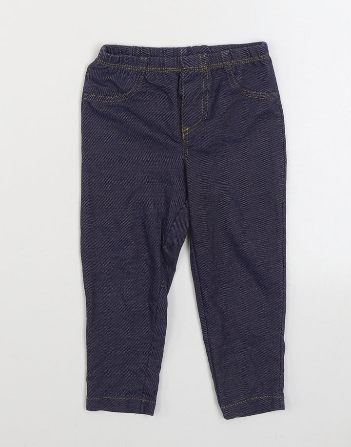 Carters Girls Blue  Cotton Jogger Jeans Size 24 Months