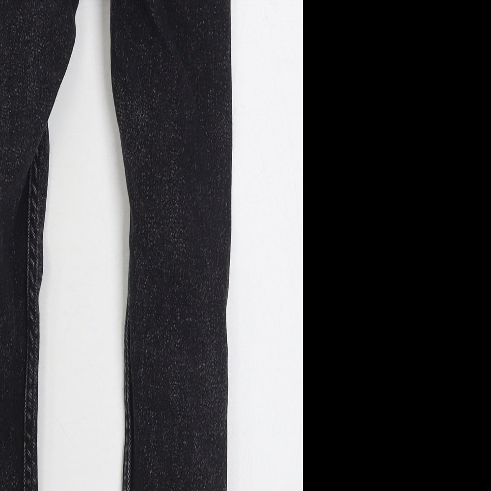 Zara Boys Black  Cotton Skinny Jeans Size 6 Years  Regular Zip