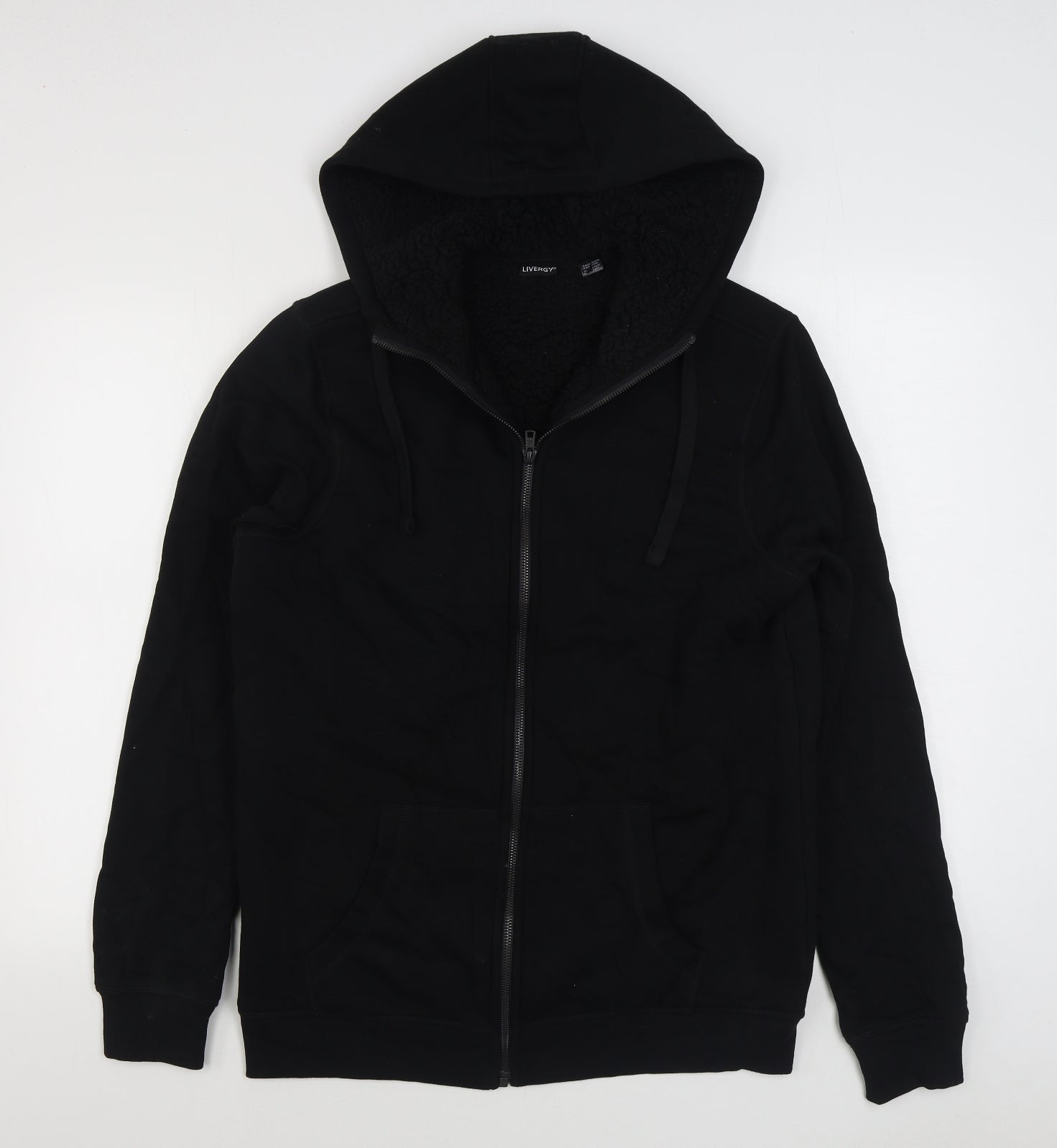 Livergy Mens Black Jacket Size M Zip – Preworn