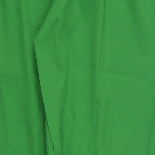 PRETTY LITTLE THING  Womens Green  Polyester Trousers  Size 16 L32 in Regular Zip