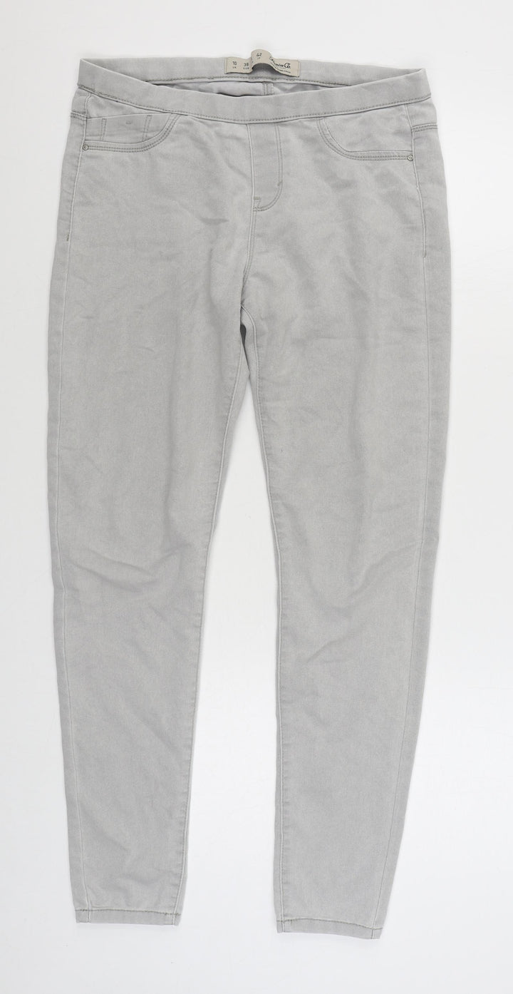Denim & Co Womens Grey Cotton Jegging Jeans Size 10 L27 in Regular