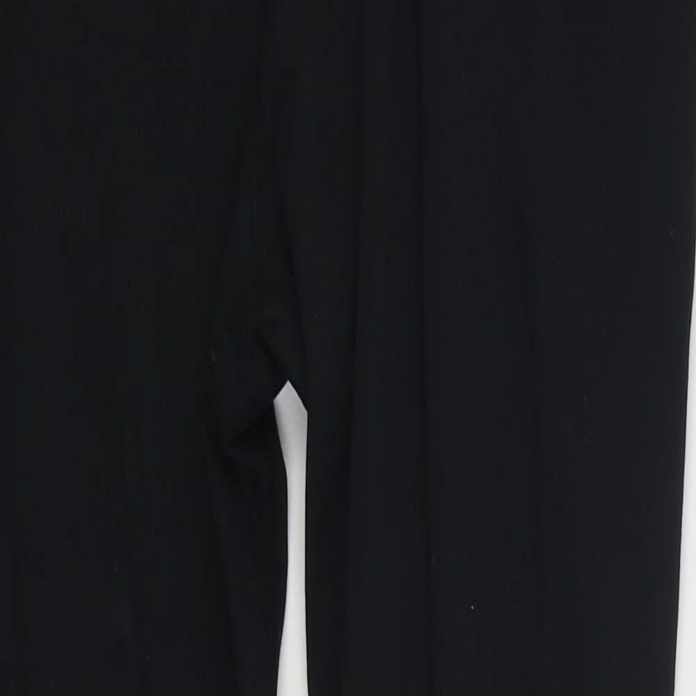 USA Pro Womens Black  Polyester Jogger Leggings Size 14 L26 in