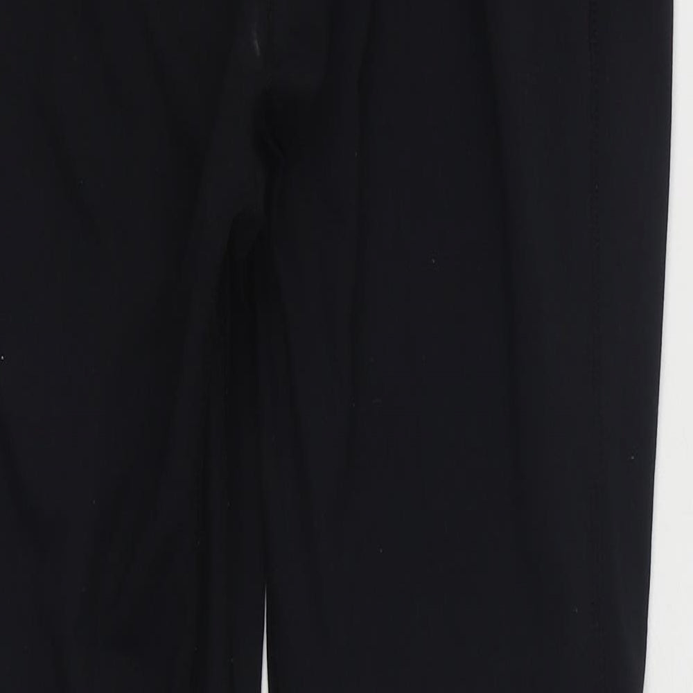 USA Pro Womens Black  Polyester Jogger Leggings Size 14 L26 in